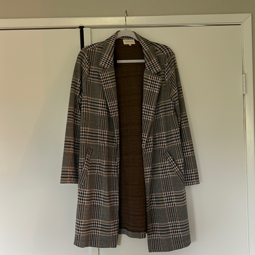 Long Plaid Jacket